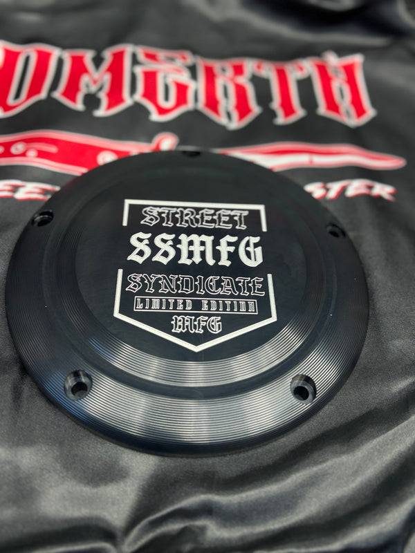 M8 bagger derby cover.