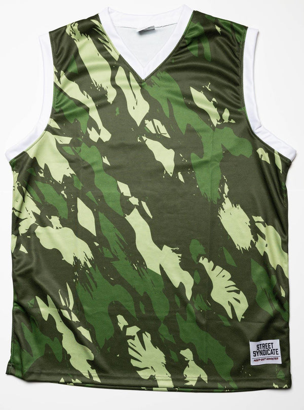 Marty McFly Jersey Camo GREEN/RED/BLACK