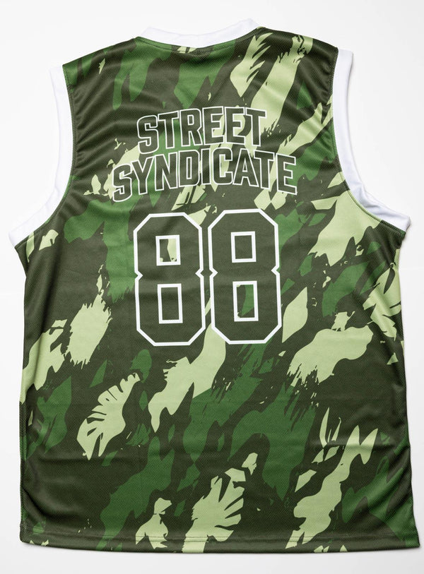 Marty McFly Jersey Camo GREEN/RED/BLACK