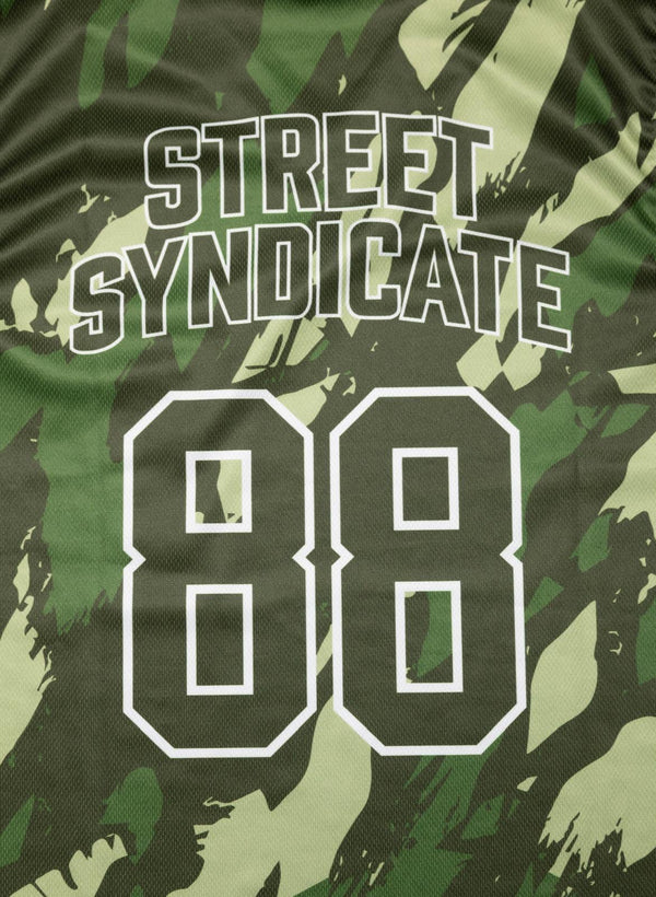 Marty McFly Jersey Camo GREEN/RED/BLACK