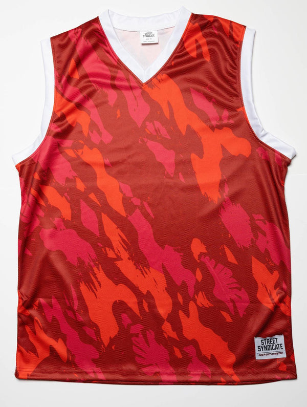 Marty McFly Jersey Camo GREEN/RED/BLACK