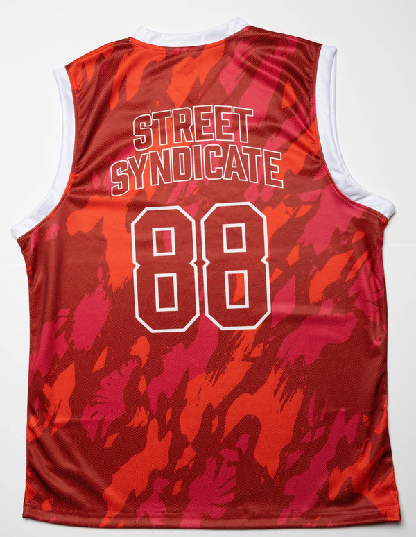 Marty McFly Jersey Camo GREEN/RED/BLACK