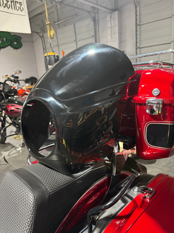 Street syndicate mfg carbon fiber painted gloss black fairing