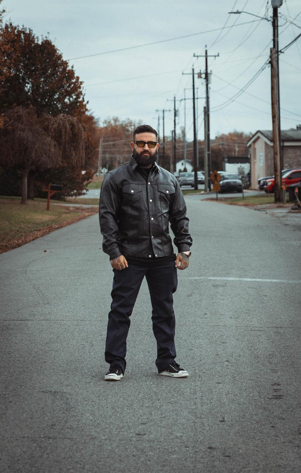 Leather shirt